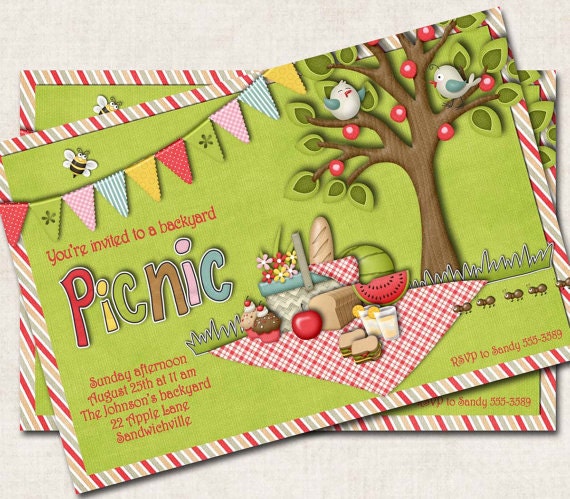 Picnic Party Invitations 6