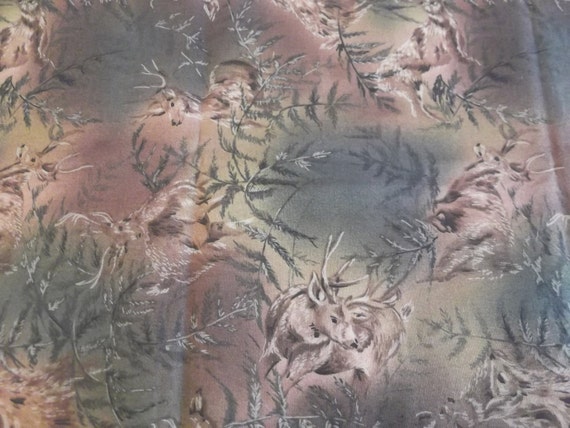 Deer print fabric