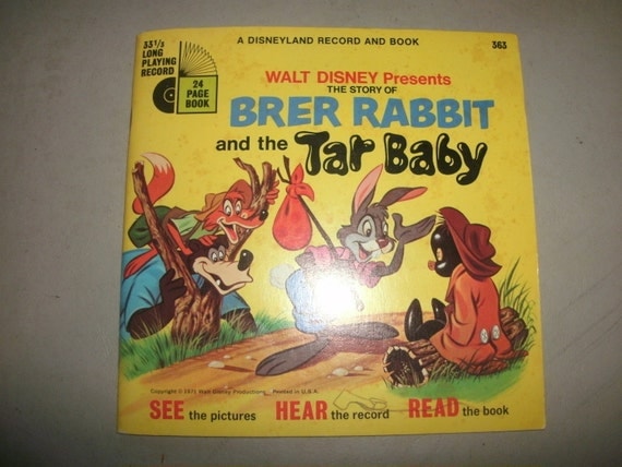 Brer Rabbit And The Tar Baby Walt Disney Record And Book