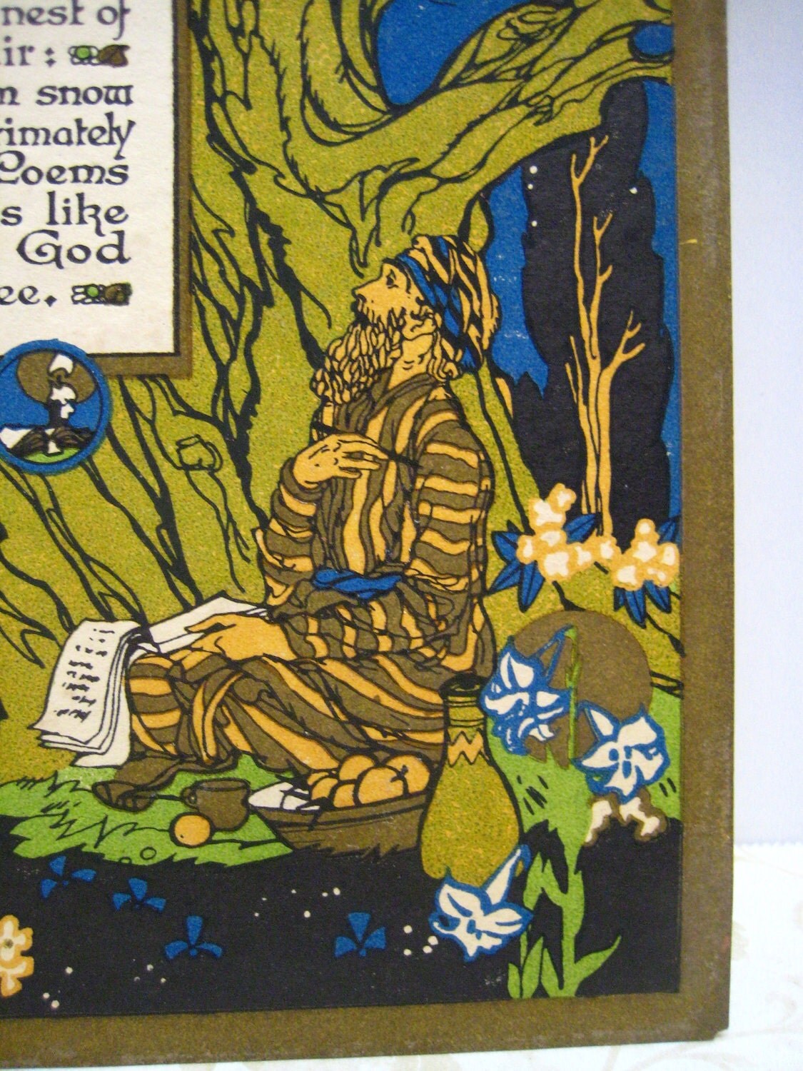 Buzza Motto Print With Trees By Joyce Kilmer by MyBarn on Etsy