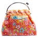 Flower Handbag Pink Teal Green Orange Bag