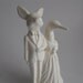Rabbit and Loon wedding Cake Topper