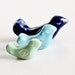 Ceramic Birds- Set of Three in Blue, Turquoise, and Mint by RossLab