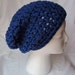 Bright Blue Chunky Slouchy Beanie