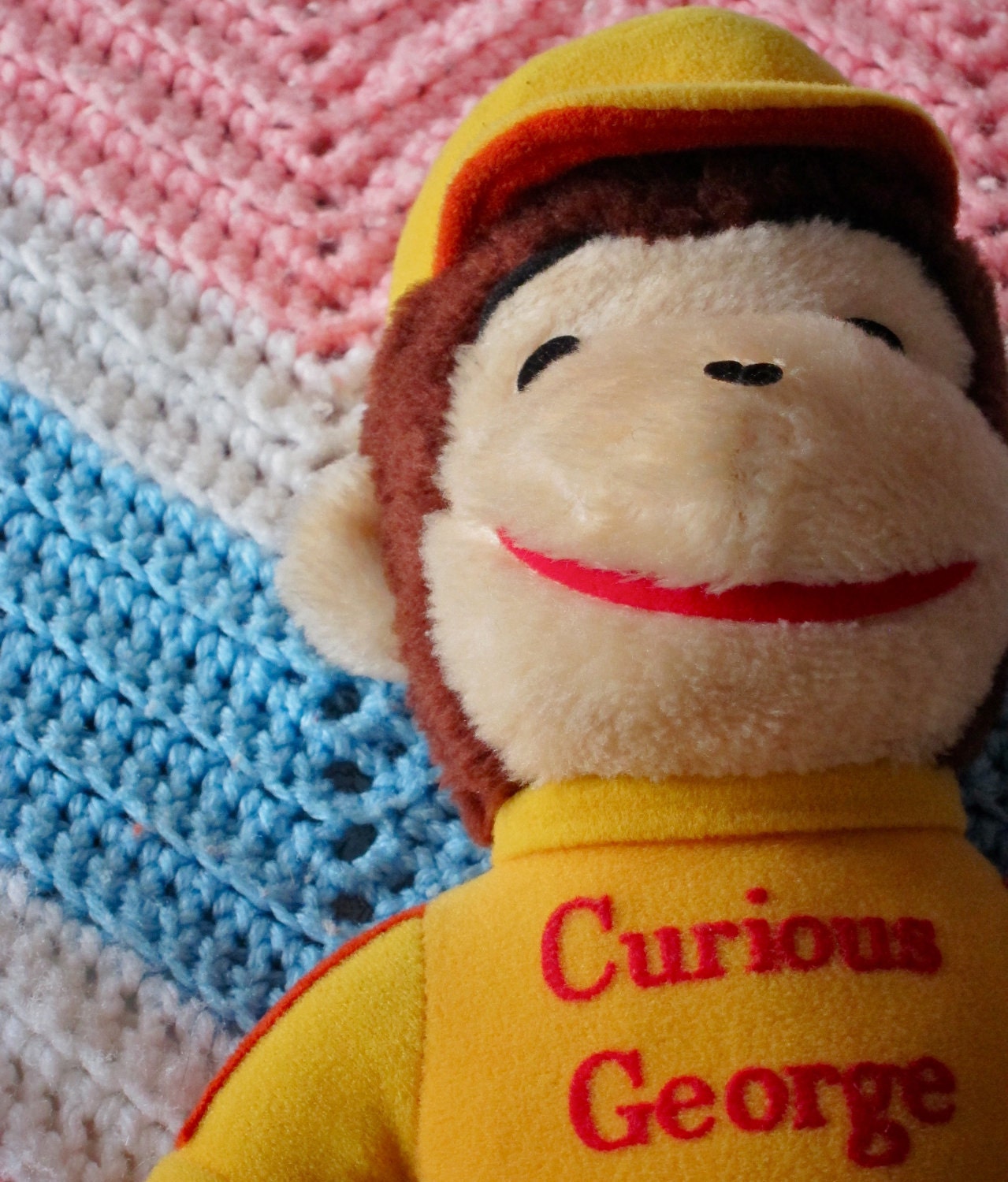 vintage curious george doll