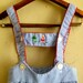 Vintage Blue and White Seersucker Embroidered Jumper 24 Months