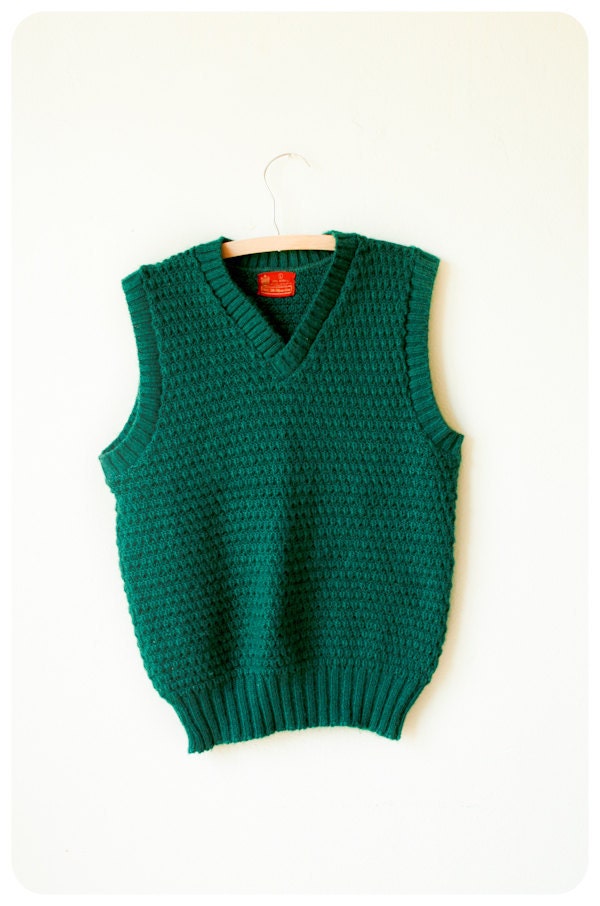 Men's Green Sweater Vest