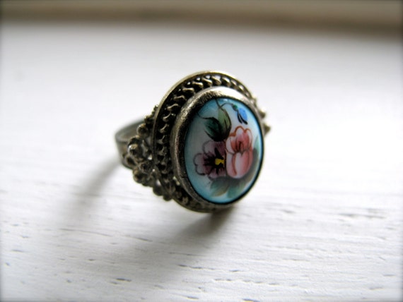 Items similar to The Painted Ring on Etsy