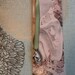 Victorian-style mermaid bookmark, handmade with ribbon
