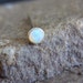 14k solid gold with Genuine Opal bezel set nose screw