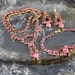 Vintage PINK Rhinestone and Moonstone Parure Set