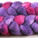 Handpainted BFL Roving -- VINO DARK, 2 oz.