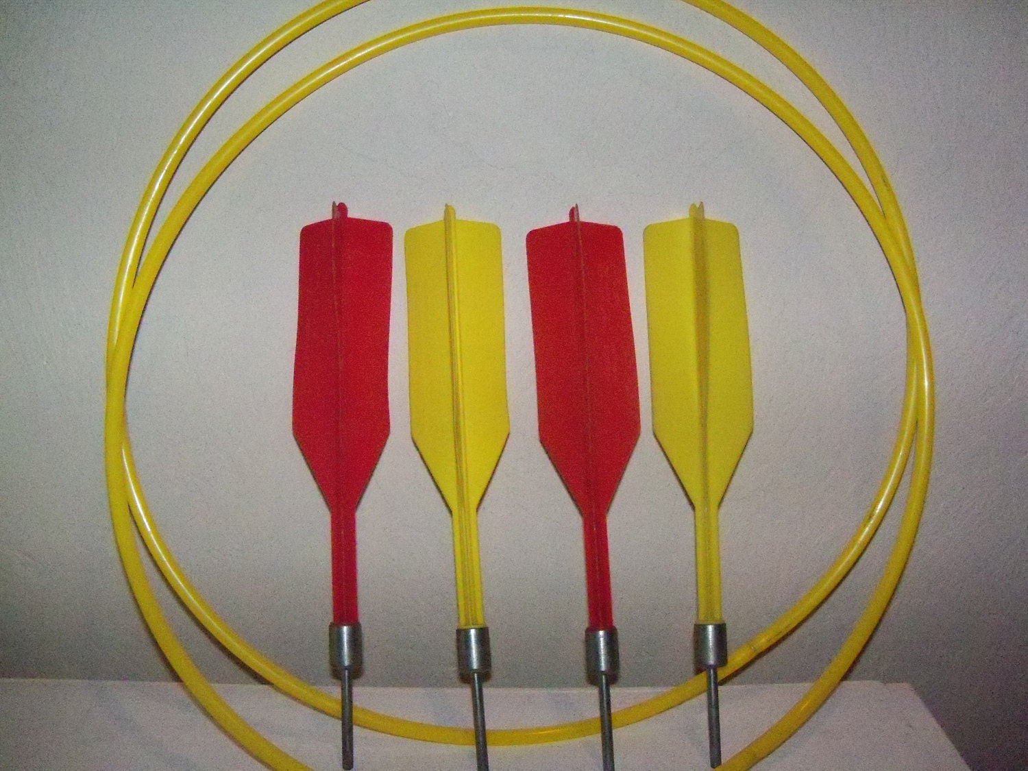 Vintage Lawn Darts Superstar Super Darts COMPLETE SET 4