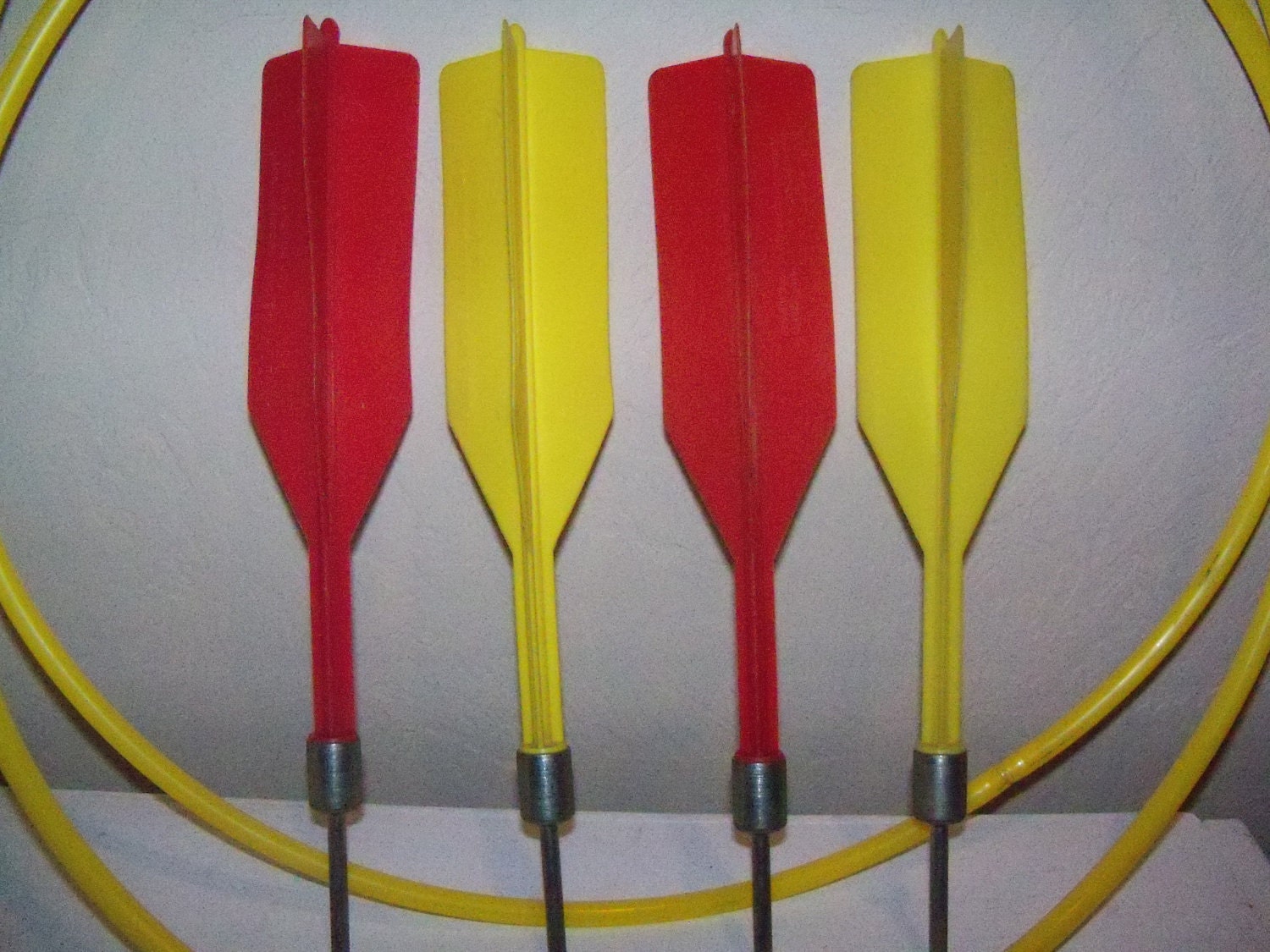 Vintage Lawn Darts Superstar Super Darts COMPLETE SET 4