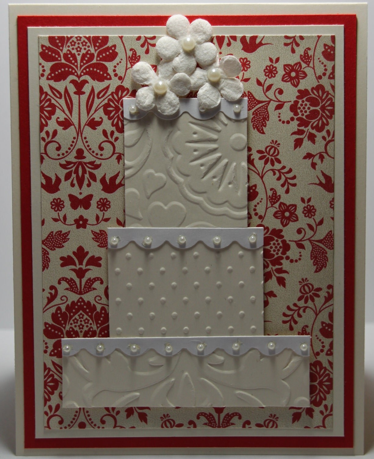 Congratulations Wedding Cake Stampin Up Handmade Card