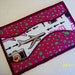 Quilted Postcard - Handmade Postcard - Embroidered Postcard - Patchwork Postcard - Planes