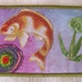 Quilted Postcard - Handmade Postcard - Embroidered Postcard - Patchwork Postcard - Fish Postcard