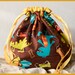 Knitting project bag- Yellow Dino