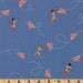 Michael Miller Fabric- Children at Play by Sarah Jane- Chasing Airplanes in Blue - Children's Novelty Fabric