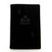 Vintage 80s LITTLE BLACK BOOK Suede Crest Address Book