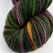 Kettle Dyed Sock Yarn, Superwash Merino Fingering Weight, in "Forest Glen"