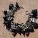 KYOTO NIGHT OOAK Black Japanese Geisha Charm Bracelet