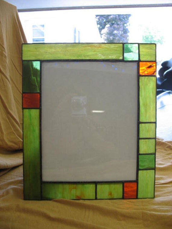 Stained glass 8 x 10 picture frame