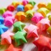 100 Fluorescent Color Origami Stars - Mixed Color