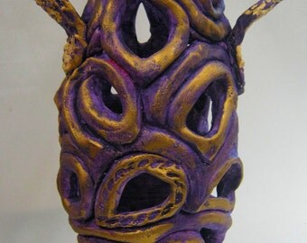 Gold and Violet Vessel
