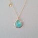 Ocean Blue Gold Necklace