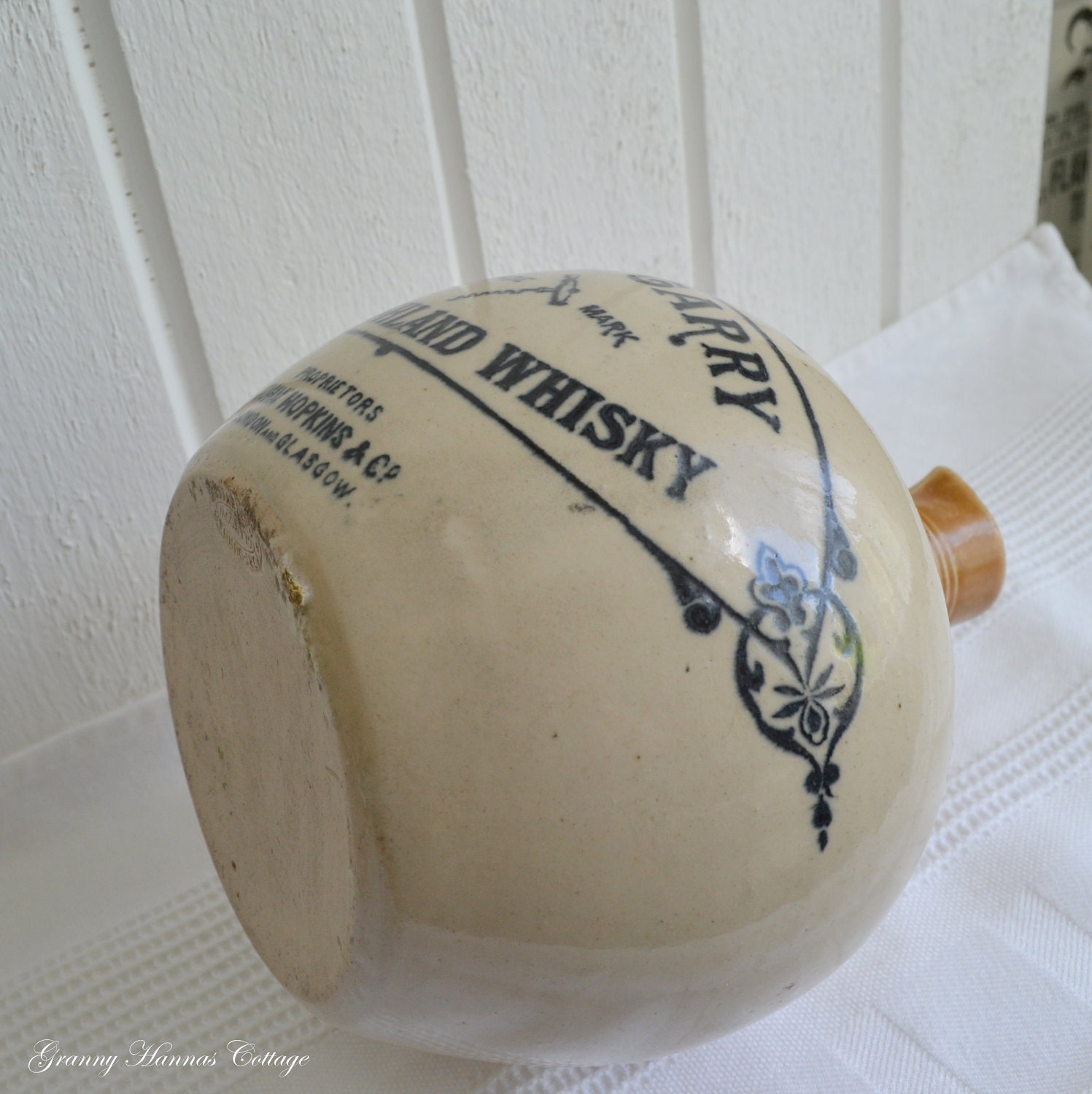 Antique Whiskey jug Glen Garry collectors stoneware one