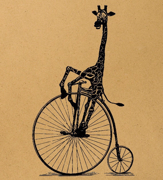 giraffe bicycle