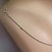 Sterling Silver Chain: 20 inches long / Rope Cable Chain, Very Fine Links - M1006