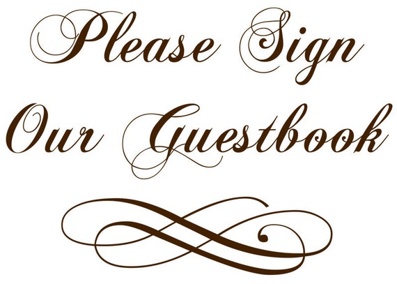 Download Items similar to Wedding Printable Guestbook Sign Digital ...