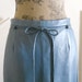 Leather Pencil skirt Blue Size 10