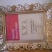 Metal Picture Frame Gold Easel Back Ornate