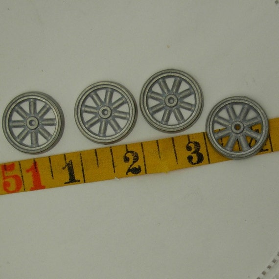 4-1 inch spoked toy metal wheels by bisbeebliss on Etsy
