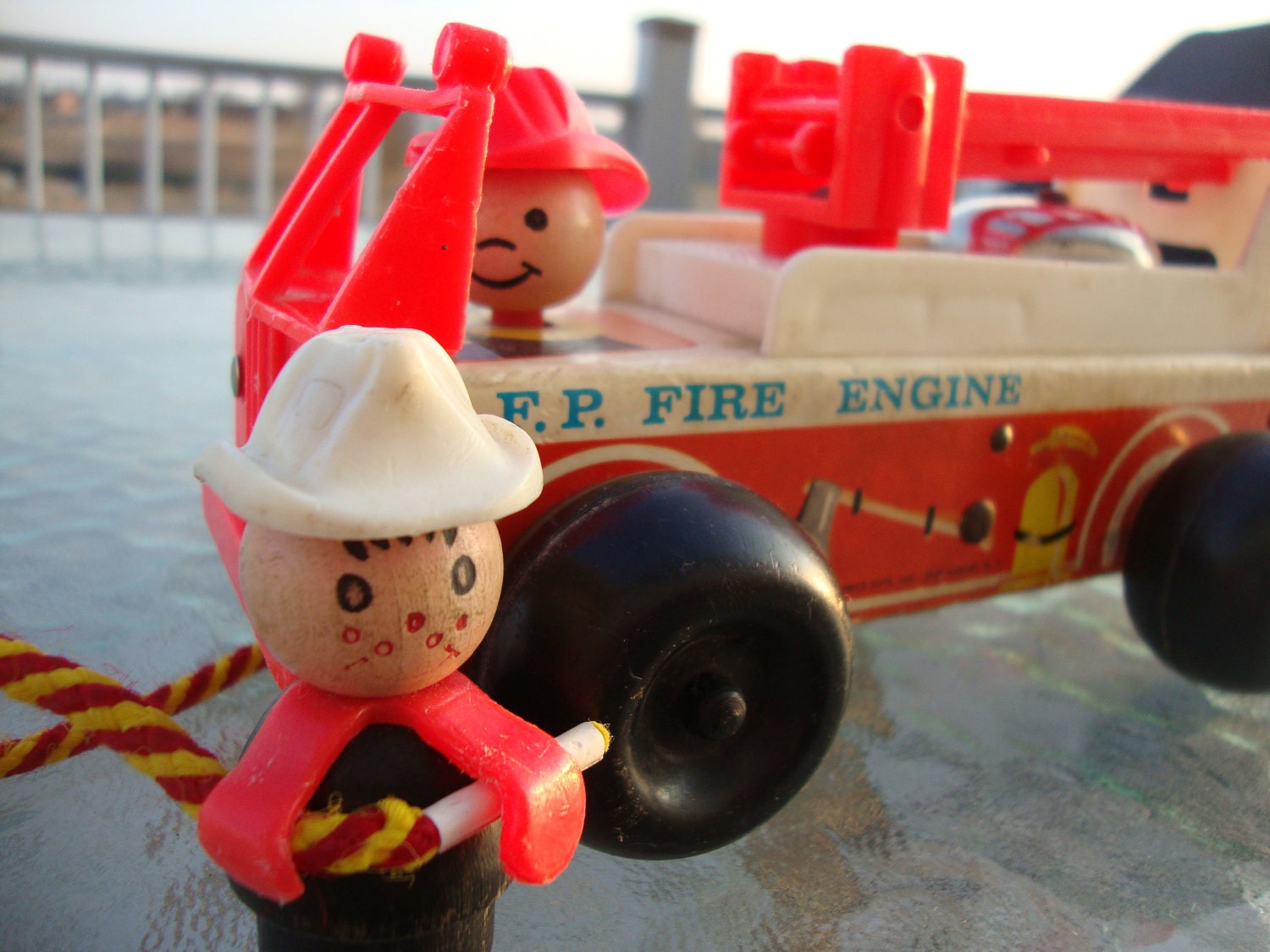 fisher price fire engine vintage