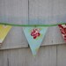 Bunting Banner, Shabby Chic Fabric Banner, Room, Party or Yard Decor