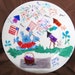Time for the 4th of July party, an 11 inch painted plate for decor only