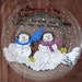 7 inch Clear Painted Plate, "Snowmen Make Good Husbands"