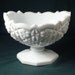 Centerpiece Bowl Milk Glass Saw Tooth Stars Daisies Buttons