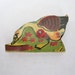 Vintage puzzle piece magnet, goose magnet, animal magnet
