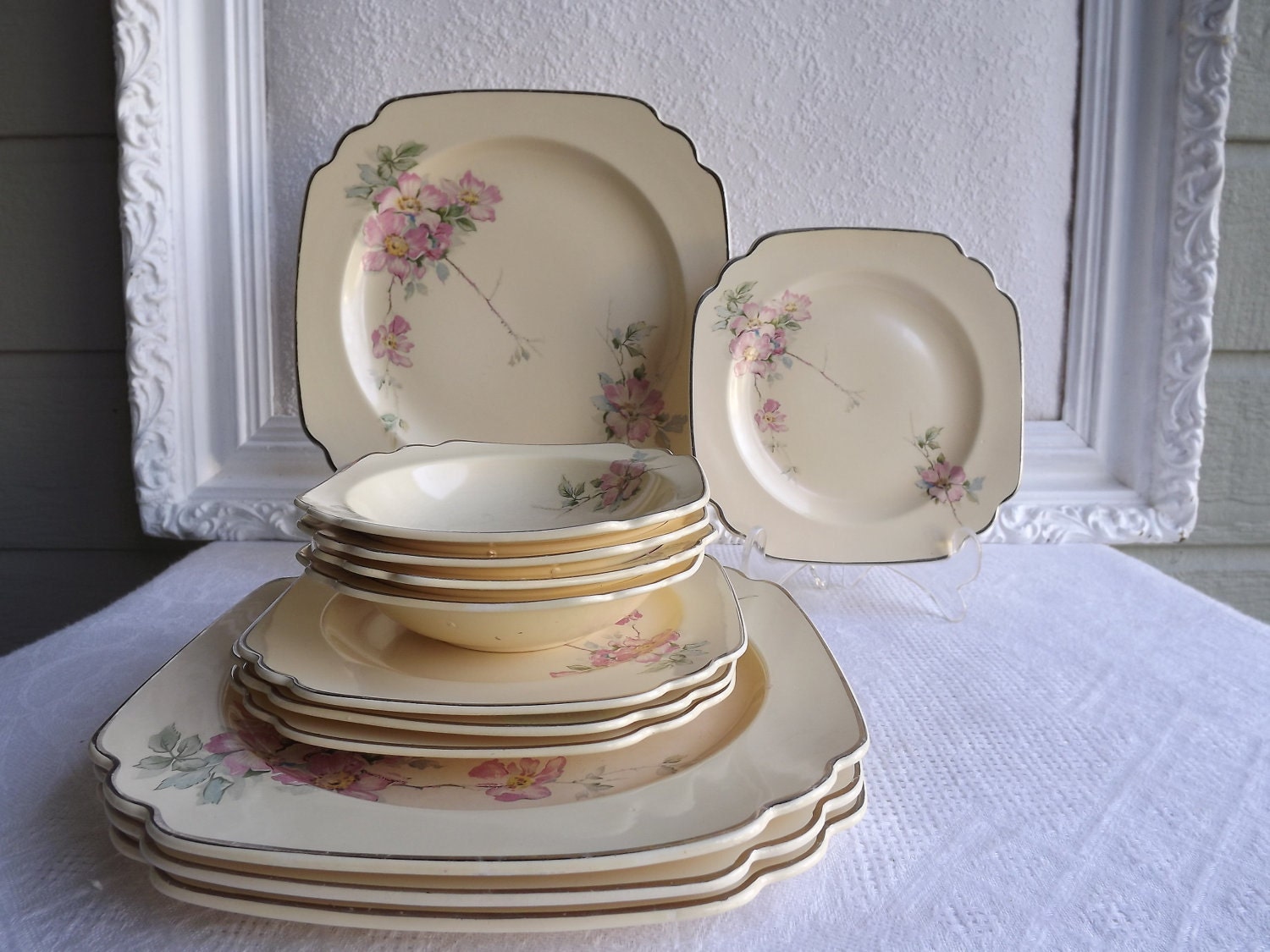 Vintage Homer Laughlin Briar Rose Pattern China Collection