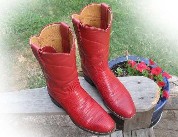 lizard skin roper boots