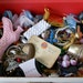 Large Lot of Broken Jewelry, Mismatched Earrings, Pins, Brooches, Crafting Supplies, Bundle of Junk, Destash, Buttons, Belt Buckles