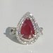 GIA Certified Natural 6.02 Carat Ruby & Diamond Ring 14KT Gold W/ Appraisal