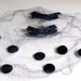 Vintage Navy Blue Fascinator Hat