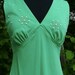 RESERVED for Kunda SALE Vintage Mint Green Maxi Dress with Beaded Embroidery