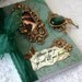 WHEREVER YOU GO altered Victorian book blank mini journal for poetry, musings and display